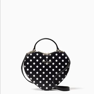 Brand new Kate Spade polkadot heart bag